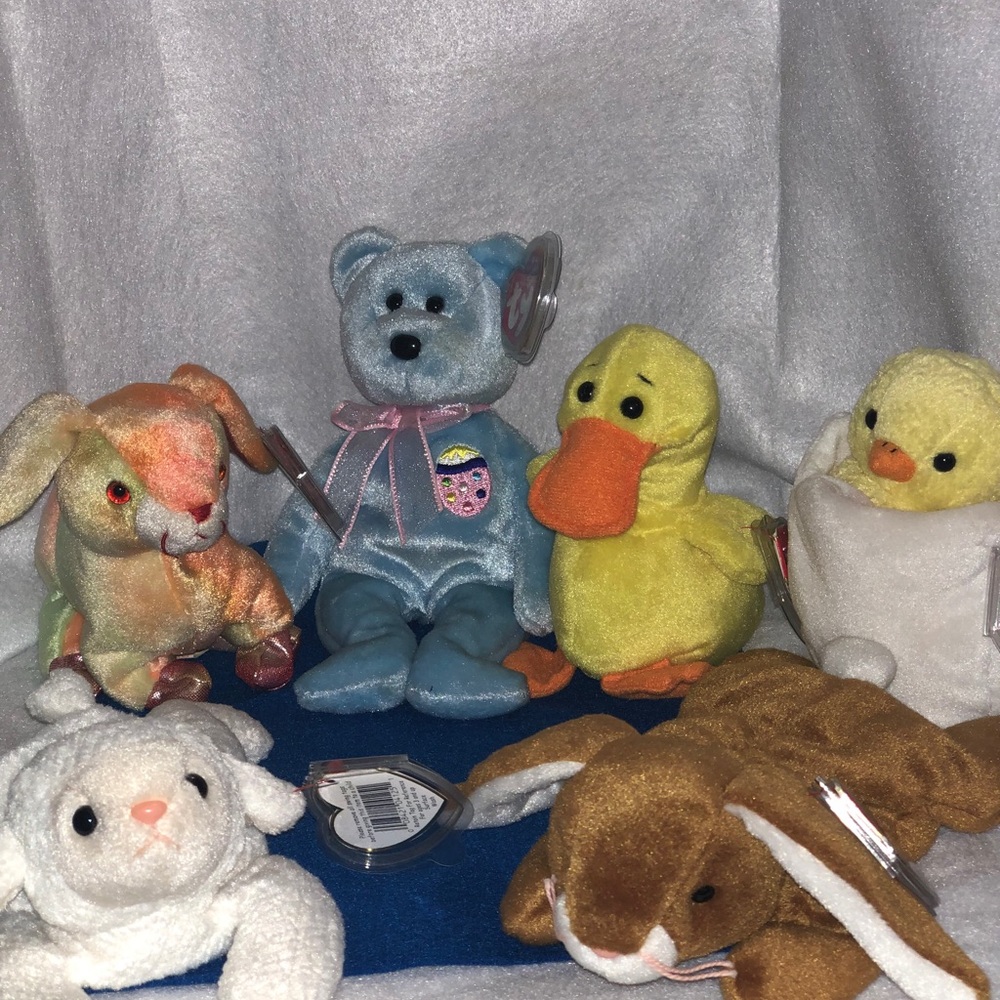 6 Easter Beanie Babies Collection 🐣
